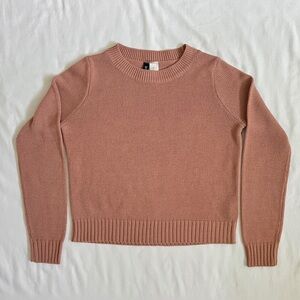 H&M Crewneck Sweater | Dusty Rose Pullover Size XS